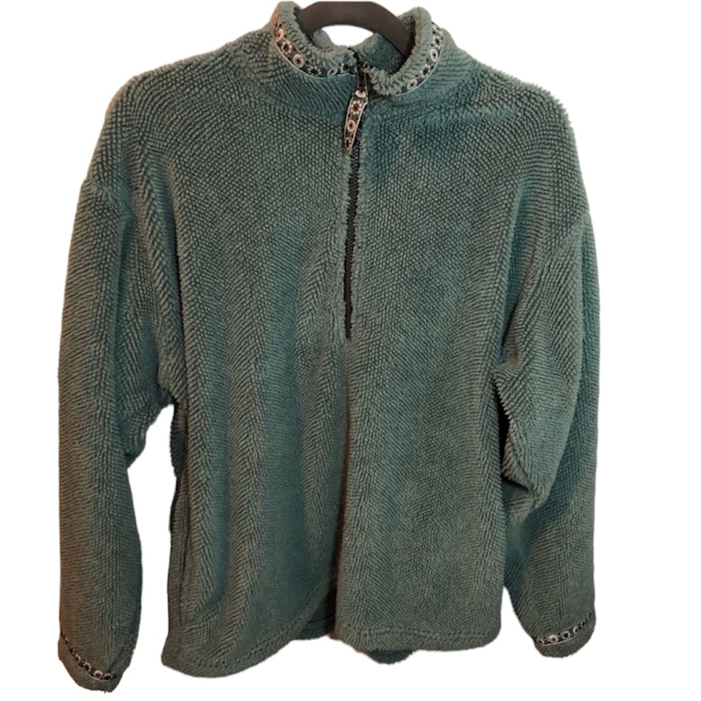 Title Nine Mint Green Nubby Nordic Quarter Zip